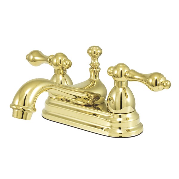 KS3602AL 4" Centerset Bathroom Faucet, Polished Brass